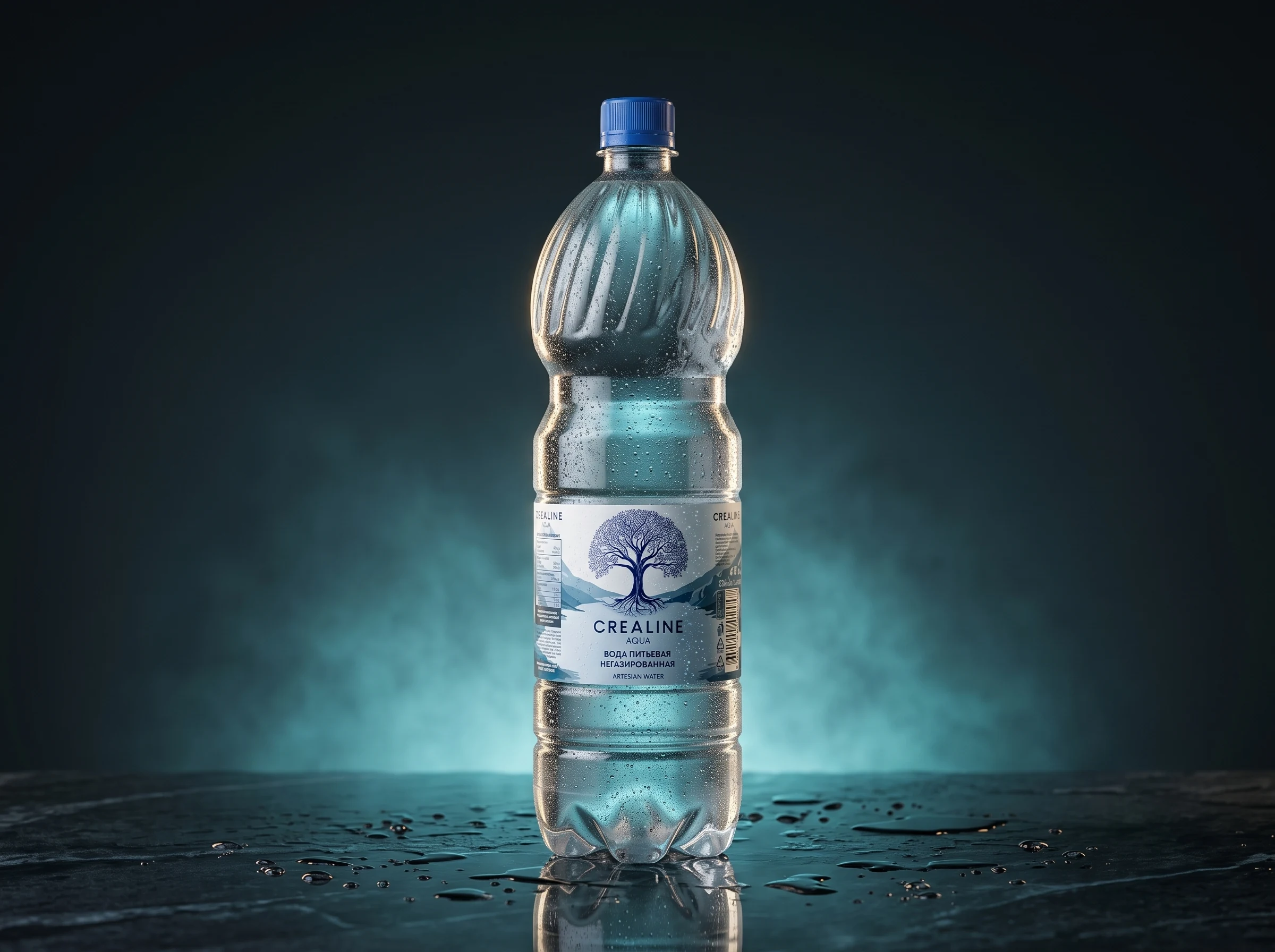Артезианская вода CREALINE AQUA 1.5л ПЭТ